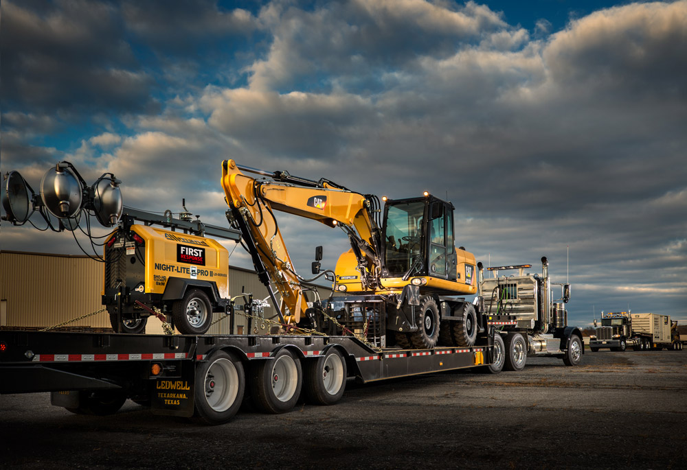Ledwell Trailer loaded with First Response Team of America fleet equipment