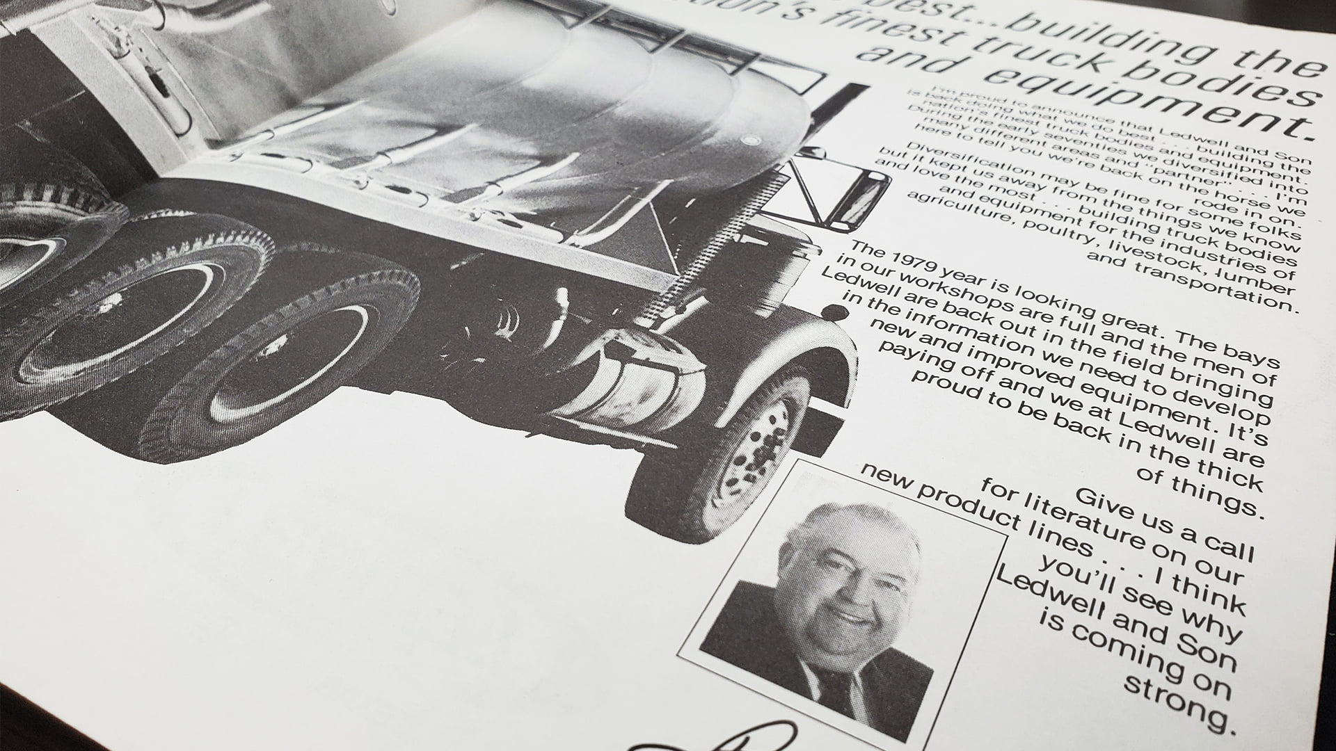Letter from Buddy Ledwell in 1979